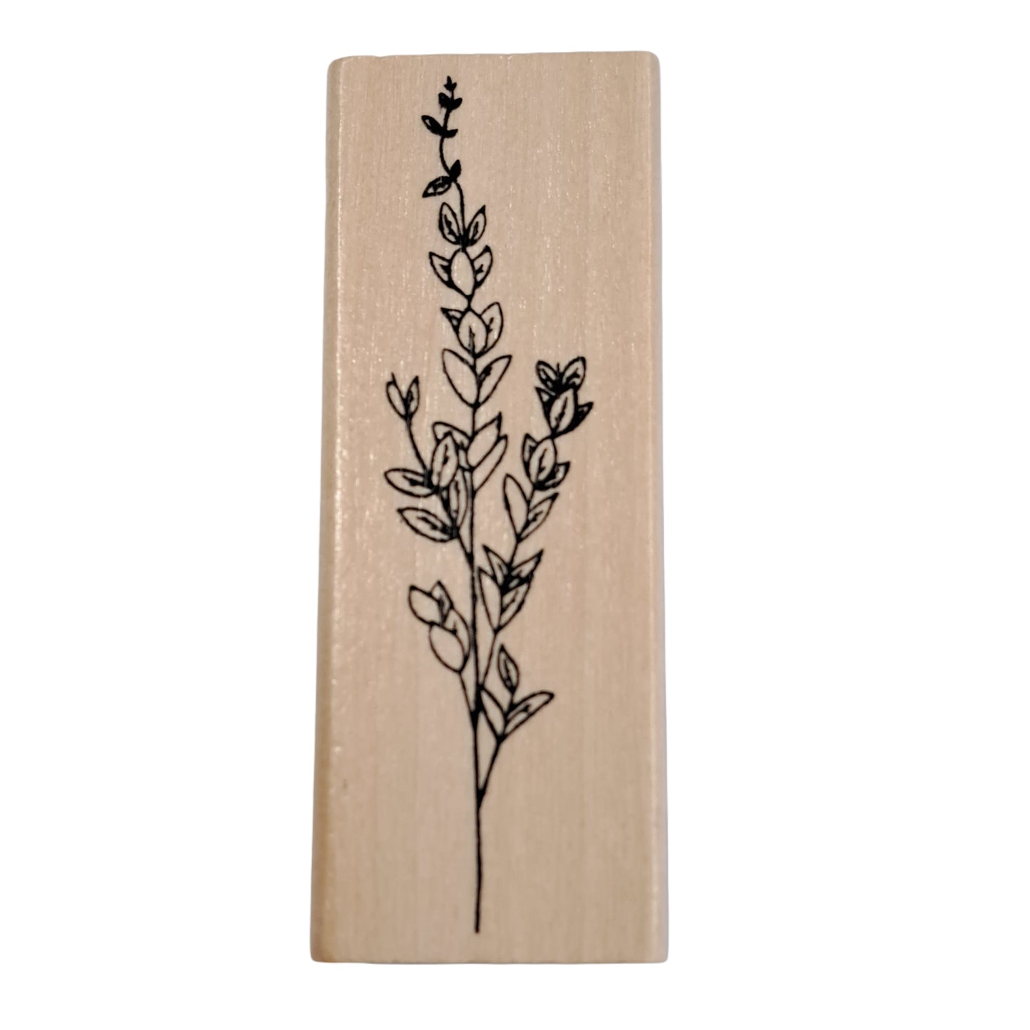 Houten stempel bloem 007