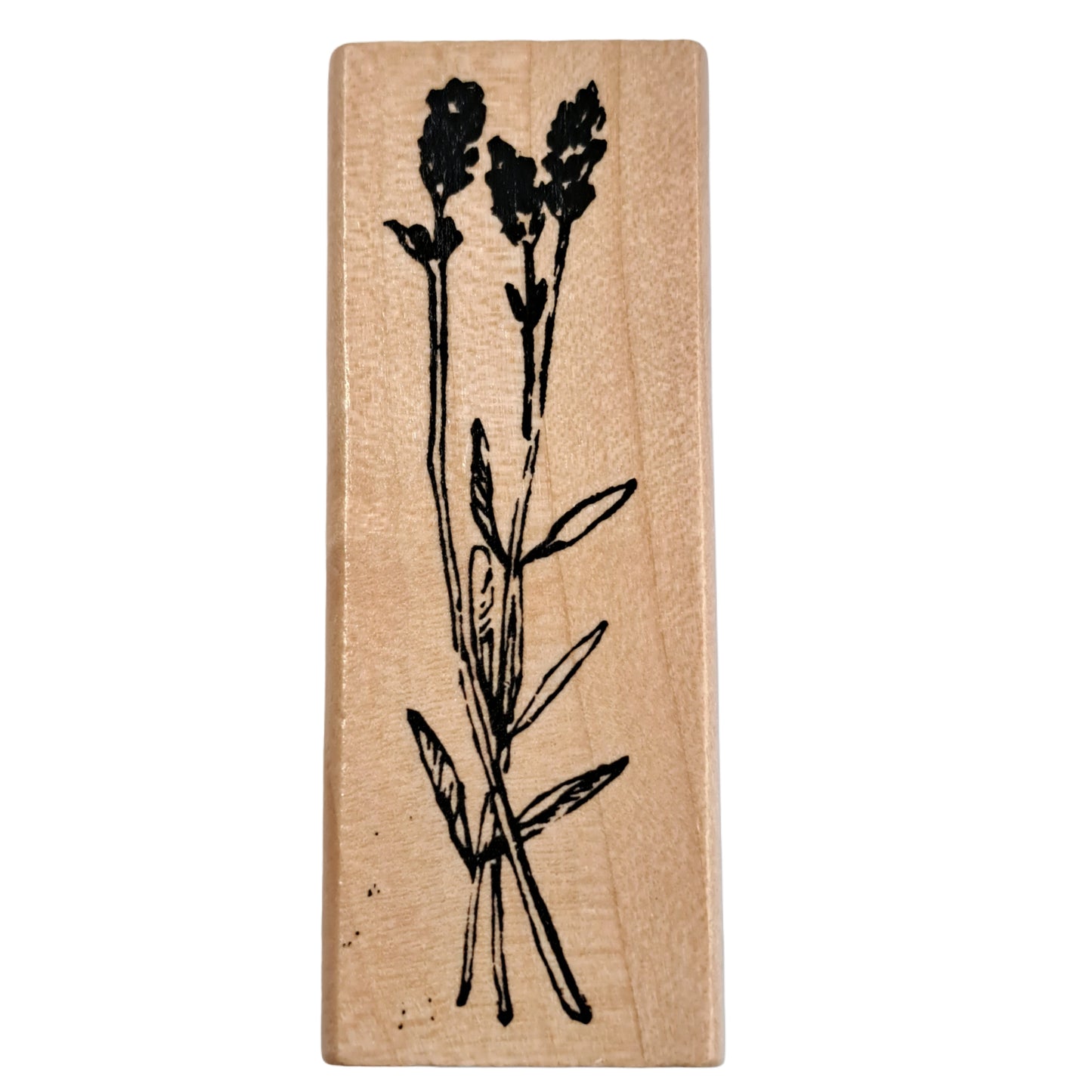 Houten stempel bloem 005