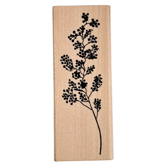 Houten stempel bloem 004