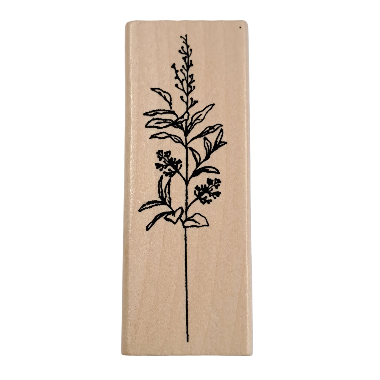 Houten stempel bloem 01