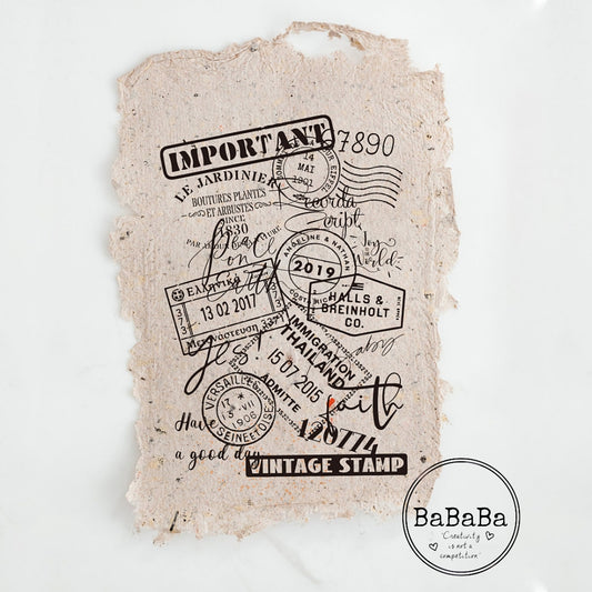 clearstamps vintage achtergrond 21x14.8cm