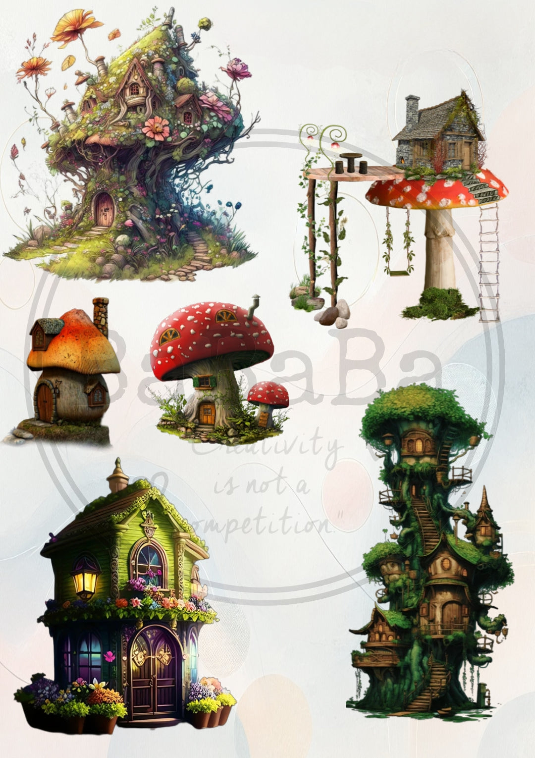 digitale download huisjes fairies 002