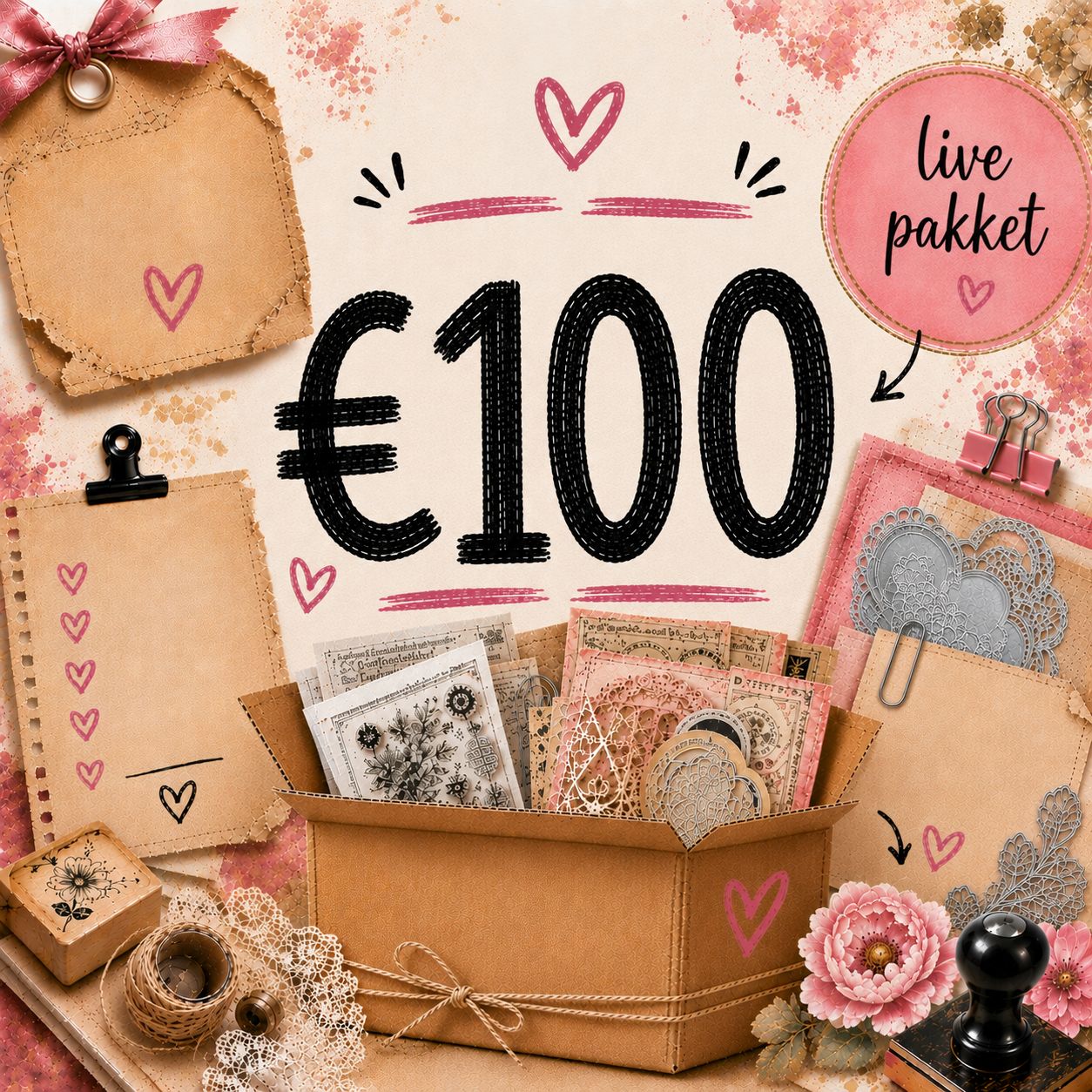 Mysterie Pakket – Stempels, Papier, Hobby & Stansen