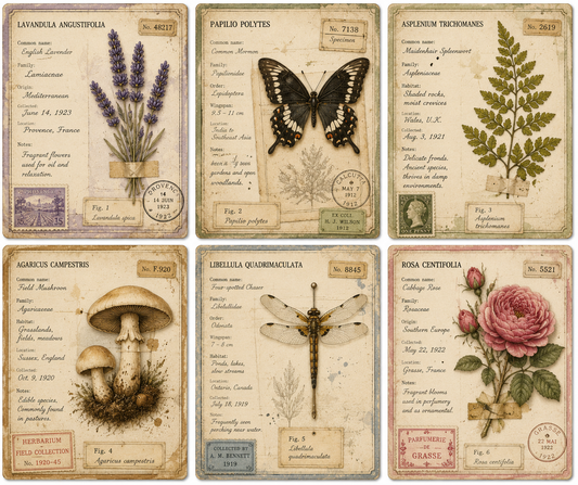 Vintage Specimen Cards