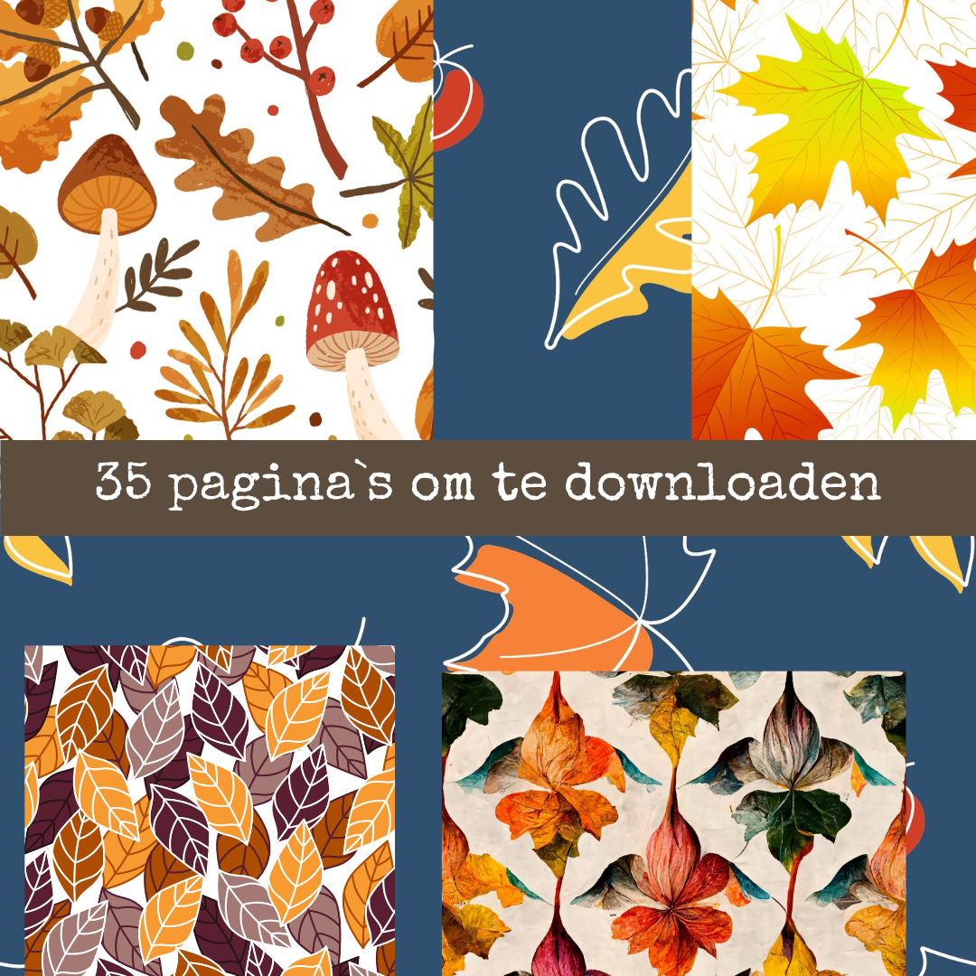 Herfst Designpapier – 35 Digitale Printables