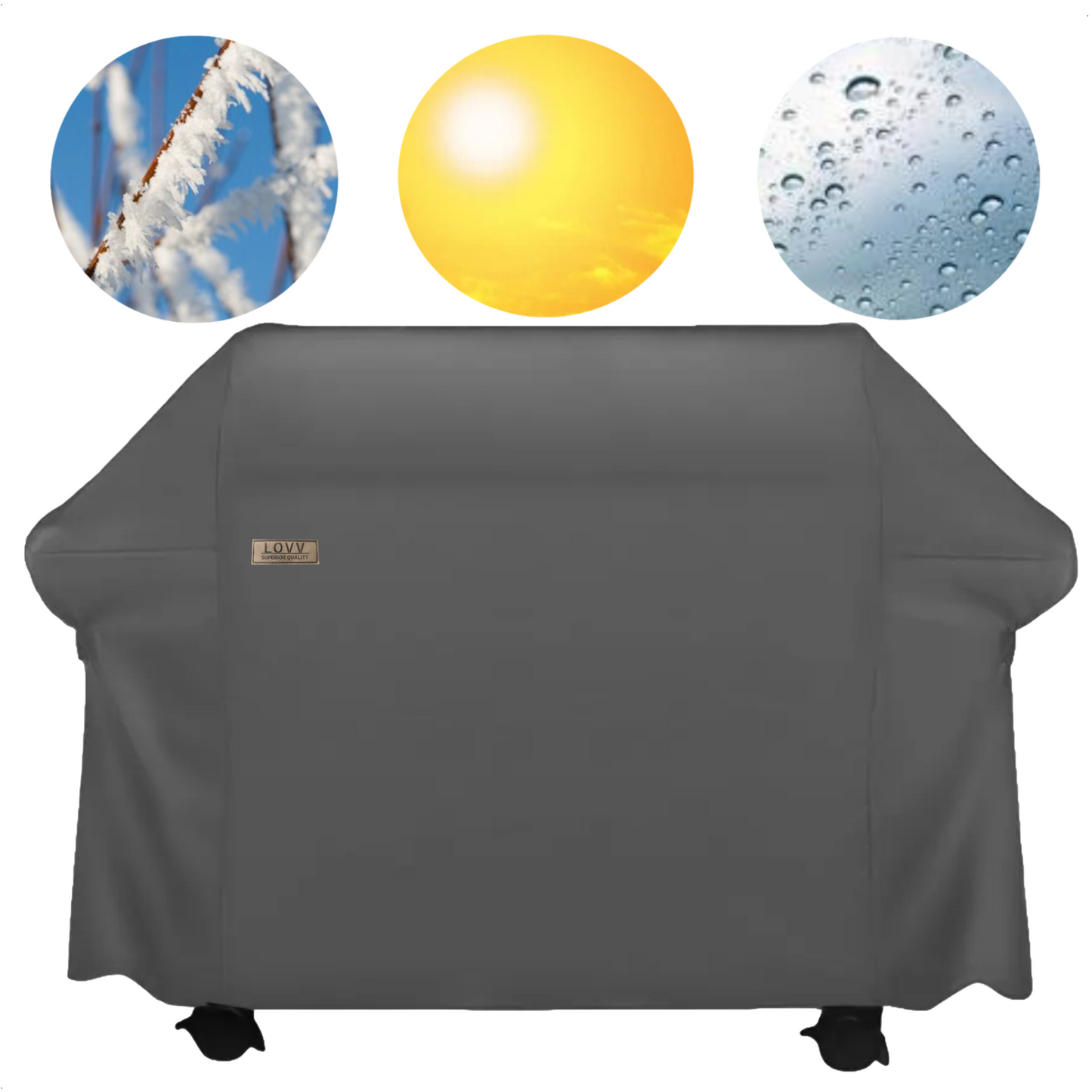 LOVV BBQ hoes-waterdicht-600D-145x117x61cm-Superieure kwaliteit