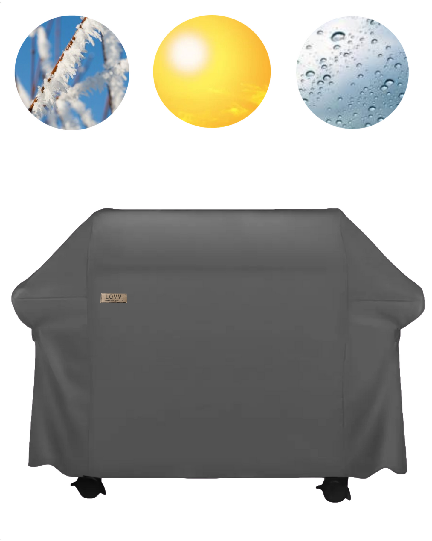 LOVV BBQ hoes-waterdicht-600D-145x117x61cm-Superieure kwaliteit