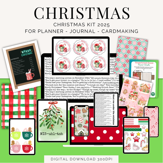 Christmas Kit 2025  - 27 pagina`s vol feestelijke creativiteit